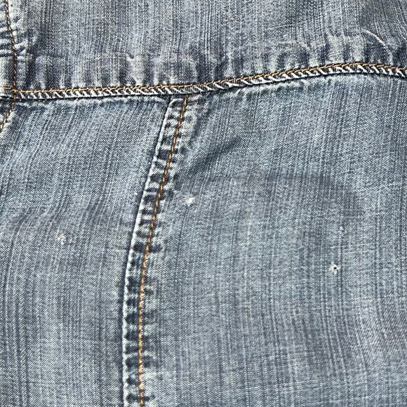 Cloth & Stone Chambray Button Up Shirt Size Medium Casual Lightweight Classic - Picture 11 of 12